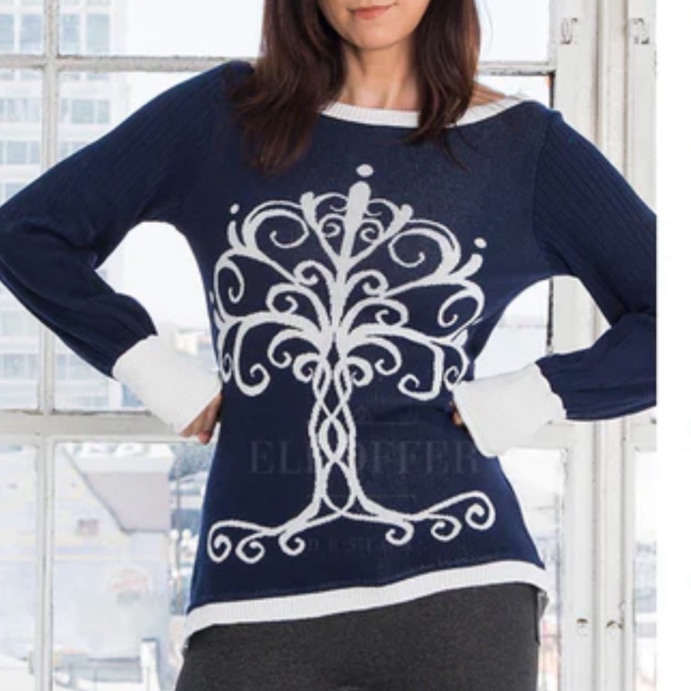EL HOFFER Tree of Kings Oversize Sweater XS